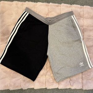 Adidas Gray and Black shorts